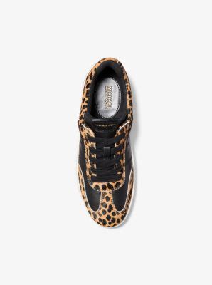 Kai Leopard Print Calf Hair Sneaker 